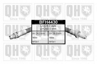 QUINTON HAZELL bfh4430 -  Тормозной шланг